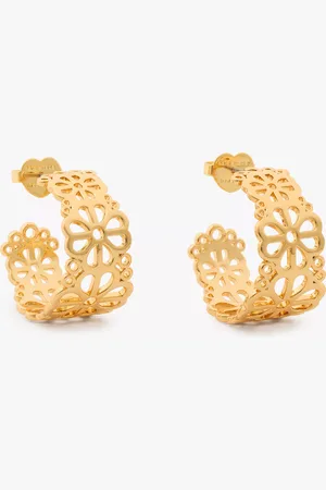 Kate Spade Spade Flower Lace Hoops
