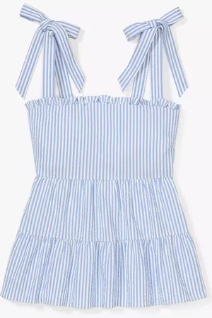 Kate Spade Seersucker Tiered Top