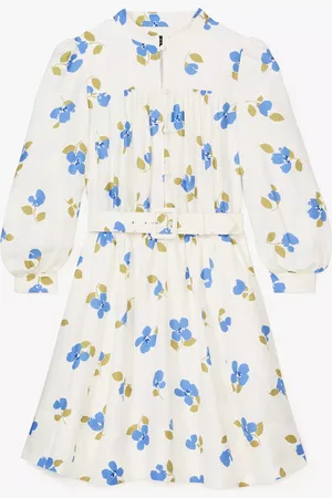 Kate Spade Painterly Bouquet Belted Shirt Dress