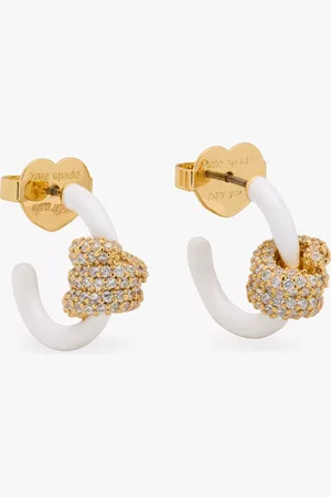 Kate Spade Ropes & Knots Pave Huggies
