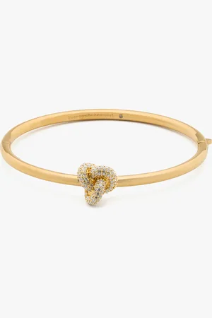 Kate Spade Double Knot Pave Hinged Bangle