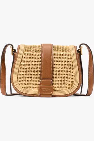 Kate Spade Nouveau Straw Mini Saddle Bag