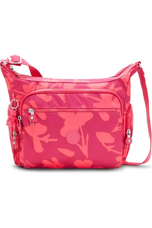 Kipling Crossbody Bag Gabbie Coral Medium Woman 100% Recycled Polyester