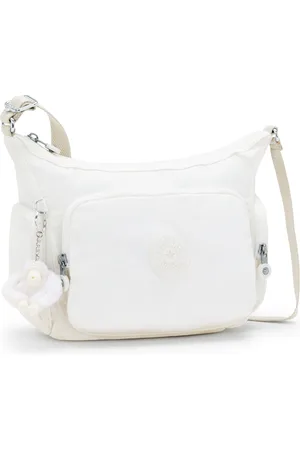 Kipling Crossbody Bag Gabb S Pure Alabaster Medium Woman 60% Polyamide, 40% Recycled Polyamide