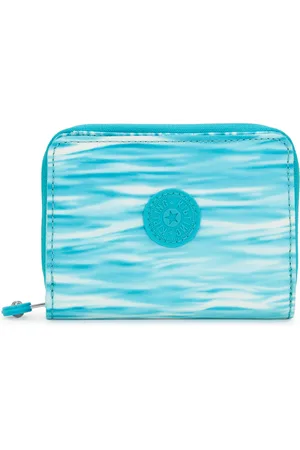 Kipling Wallet & Purses Money Love Aqua Pool Medium Woman 100% Recycled Polyester