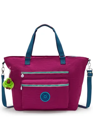 Kipling Weekend Bag Isaac Fig Wb Large Woman 56% Recycled Polyamide, 44% Polyamide