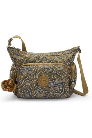 Kipling Crossbody Bag Gabb S Undersea Leaves Medium Woman 100% Recycled Polyester