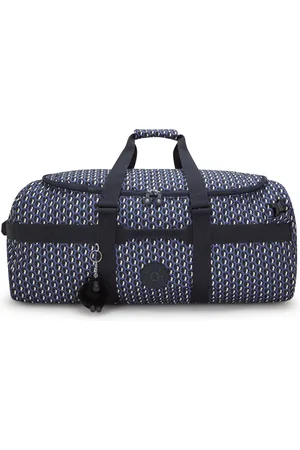 Kipling Weekend Bag Jonis M 3d K Blue Medium Woman 100% Recycled Polyester