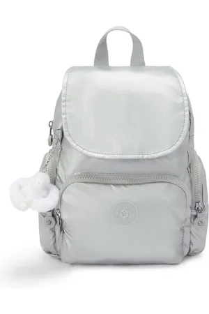 Kipling Backpack City Zip Mini New Bright Metallic Small Woman 100% Polyamide