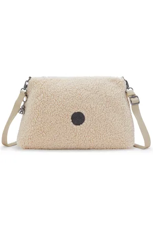 Kipling Shoulder Bag Pollie M Natural Fuzz Medium Woman 100% Polyester