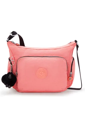 Kipling Crossbody Bag Gabb S Peach Peace Medium Woman 56% Recycled Polyamide, 44% Polyamide