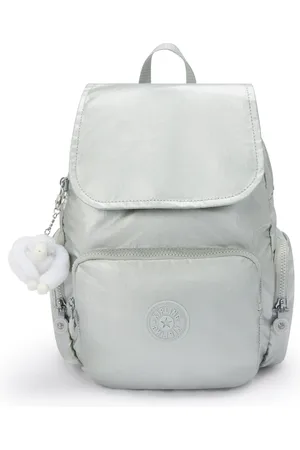 Kipling Backpack City Zip S New Bright Metallic Small Woman 100% Polyamide