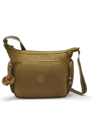 Kipling Crossbody Bag Gabb Dry Laurel Large Woman 56% Recycled Polyamide, 44% Polyamide