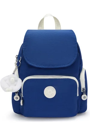 Kipling Backpack City Zip Mini Eager Sapphire Small Woman 60% Polyamide, 40% Recycled Polyamide