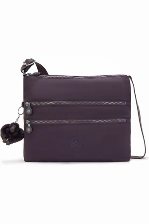 Kipling Crossbody Bag Alvar Ultimate Plum Medium Woman 56% Recycled Polyamide, 44% Polyamide