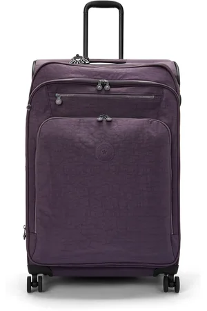 Kipling Wheeled Luggage New Youri Spin L Ultimate Plum Large Woman 56% Recycled Polyamide, 44% Polyamide
