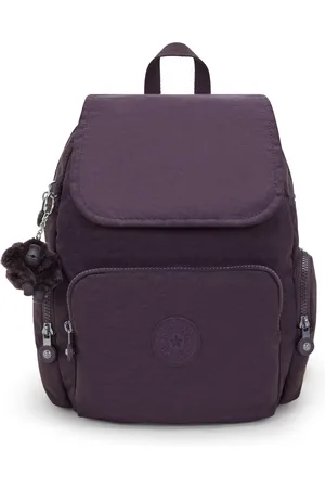 Kipling Backpack City Zip S Ultimate Plum Small Woman 56% Recycled Polyamide, 44% Polyamide