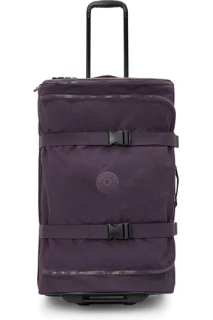 Kipling Wheeled Luggage Aviana M Ultimate Plum Medium Woman 56% Recycled Polyamide, 44% Polyamide