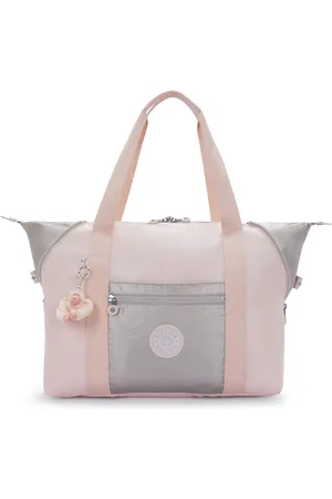 Kipling Tote Art M Pink Shine Bl Large Woman 56% Recycled Polyamide, 44% Polyamide