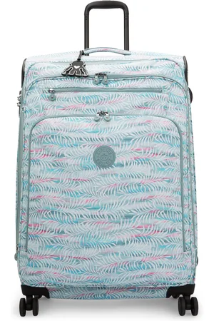 Kipling Wheeled Luggage New Youri Spin L Palmtree Leaves Large Woman 100% Recycled Polyester