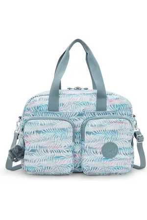 Kipling Weekend Bag Defea Xl Palmtree Leaves Medium Woman 100% Recycled Polyester