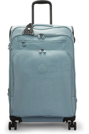Kipling Wheeled Luggage New Youri Spin M Relaxed Grey Medium Woman 56% Recycled Polyamide, 44% Polyamide