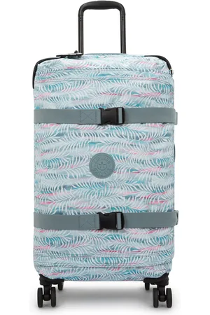 Kipling Wheeled Luggage Spontaneous M Palmtree Leaves Medium Woman 100% Recycled Polyester