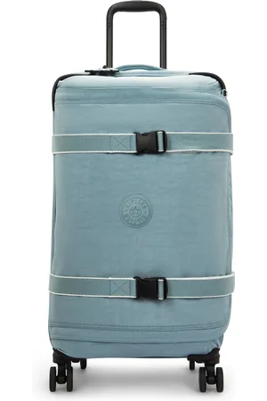 Kipling Wheeled Luggage Spontaneous M Relaxed Grey Medium Woman 56% Recycled Polyamide, 44% Polyamide