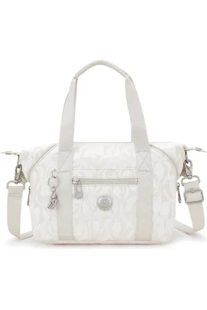 Kipling Shoulder Bag Art Mini Palm Beige Jacquard Small Woman 100% Polyester