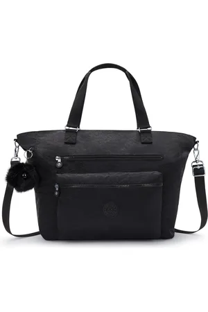 Kipling Weekend Bag Isaac Python Embossed Large Woman 60% Polyamide, 40% Recycled Polyamide