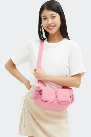 Kipling Crossbody Bag Rikka S Enjoyable Blush Small Woman 56% Recycled Polyamide, 44% Polyamide