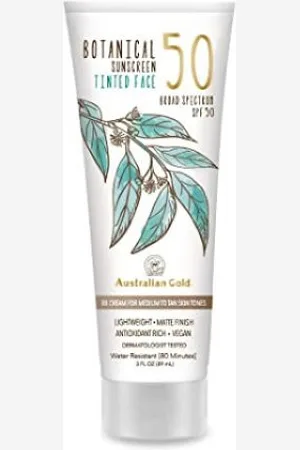 Australian Gold Botanical Sunscreen Tinted Face Lotion SPF50