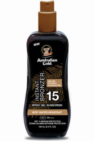 Australian Gold Spray Gel with Instant Bronzer SPF15 237ml