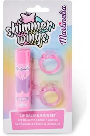 Martinelia Shimmer Wings Lip Balm & Ring Set Raspberry