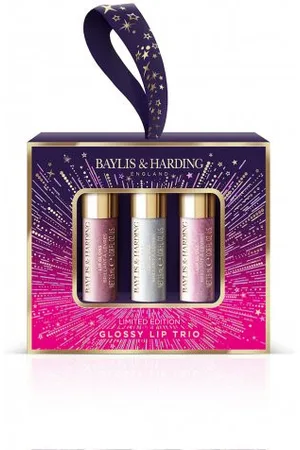 Baylis & Harding Moonlight Fig Glossy Lip Trio Gift Set 3 pcs.