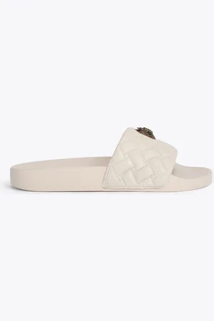 Kurt Geiger Meena Eagle Slide - Bone Quilt Eagle Sliders