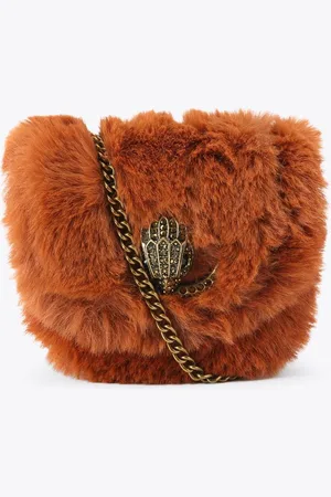 Kurt Geiger Micro Chelsea Saddle Bag - Faux Fur Cross Body Bag