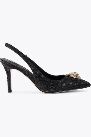 Kurt Geiger Belgravia High Sling Back Heel - Embellished satin Heels