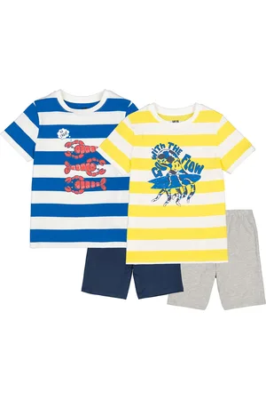 Pack of 2 Pyjamas in Cotton with Sporty Animal Prints