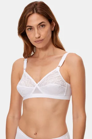 Feel good support bra in organic cotton mix white Playtex