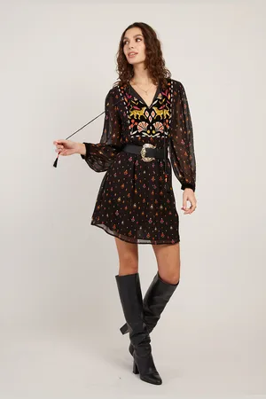Derhy Bayonne Mini Dress in Tribal Print