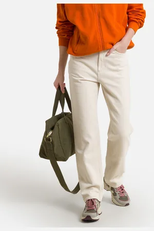 American Vintage Tineborow Cotton Straight Trousers, Length 30"