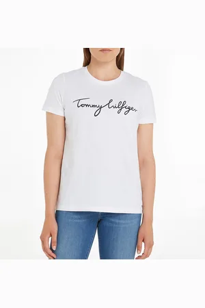 Tommy Hilfiger Cotton Crew Neck T-Shirt with Short Sleeves