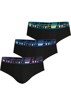 ATHENA Pack of 3 Second Skin Briefs in Plain Cotton