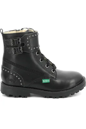 Kickers Kids Groorock Ankle Boots in Leather