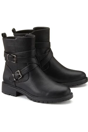 La Redoute Notched Sole Biker Boots
