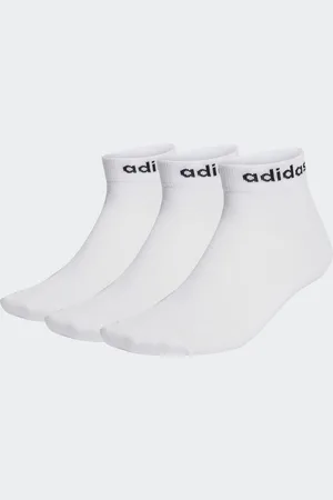 adidas Pack of 3 Pairs of Think Linear Socks in Cotton Mix