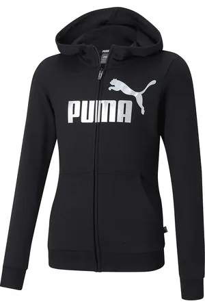 PUMA Zip-Up Hoodie in Cotton Blend
