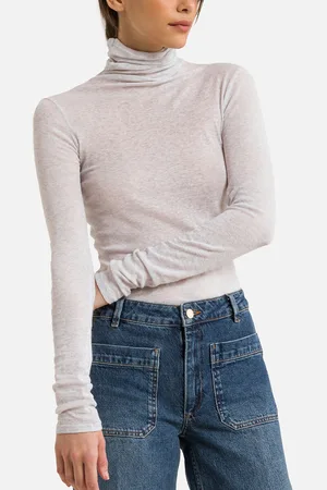 American Vintage Massachusetts Turtleneck T-Shirt with Long Sleeves
