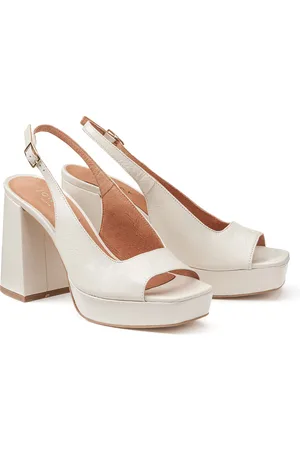 Jonak Vlad Leather Slingback Sandals with Block Heel